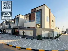For rent a villa in Al Helio 2 in Ajman, 4 master bedrooms, a majlis, a hall, a maid's room, and