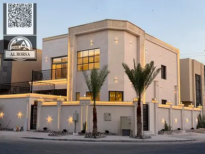 البيع في منطقة الياسمين  طابقين وروف فيلا كورنر مع حديقه  5 غرف ماستر و مجلس  وصاله