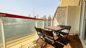 Burj khalifa and canal view 2BHK | Fully Furnished | Bills included