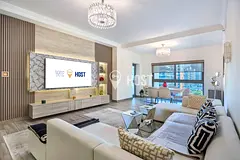 Partial Sea View | Exquisite 2BDR Luxury Apt In Fairmont, Palm Jumeirah