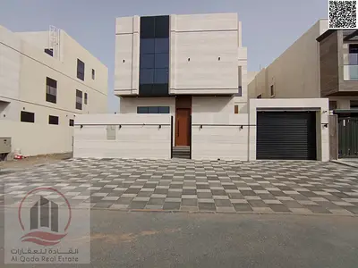 فيلاللبيع في منطقة الباهيه عجمان 6 غرف  بتصميم أنيق بموقع مميز شلمل رسوم التسجيل