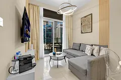 Fully Furnished 1BR in Vera | Burj Khalifa View | Ready to Move | 7,000 AED Monthly