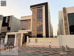 Villa at ajman| al Yasmeen area| 5 master rooms, majlis, 2 halls, roof | freehold for all nationalit