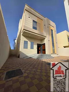 For rent, a first-inhabitant villa Ajman, Al Zahya area Ground floor, first floor, and roof 3 master
