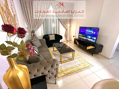 للايجار شهري - شقة غرفة و صالة و 2 حمام مفروشة بالكامل في مويلح