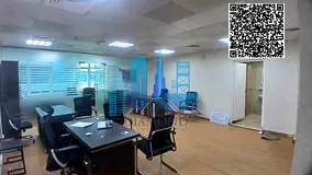 A partitioned office ready for immediate occupancy for annual rent in Horizon Towers, Ajman.