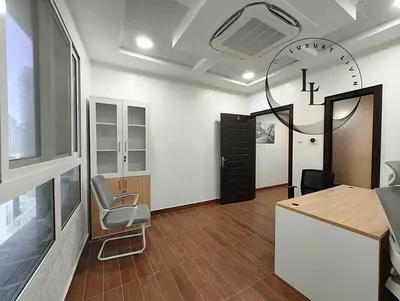 Small office in business centre in 18k including bills, ladies washroom separate.