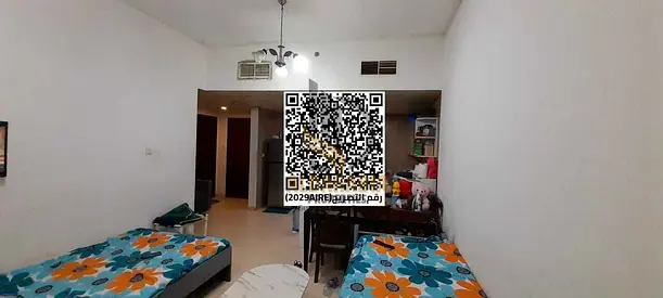 🏢 للبيع شقة غرفة وصالة مع مطبخ وحمامين في أبراج سيتي تاور – عجمان