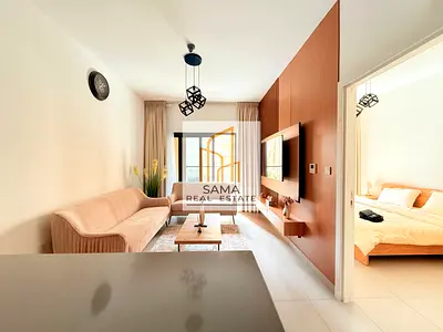 Spacious Fully Furnished 1bhk || With Balcony +Gym pool parking || For Rent In Al Mamsha ||