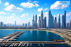 Luxurious 3BR | Emaar Beachfront | Waterfront views
