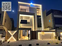 Modern 3-Story Villa for Sale in Al Yasmeen, Ajman | High-End Finishes and Stone Facade | Strategic