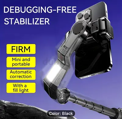 Q31 Handheld Stabilizer New Wireless Selfie Stick with Fill Light and Anti Shake Single Axis Mini St