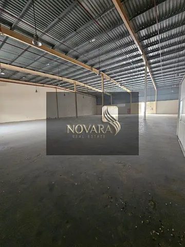 A modern warehouse is available for annual rent with a total area of 11,400 sq. ft., designed to meet the needs of various commercial and industrial