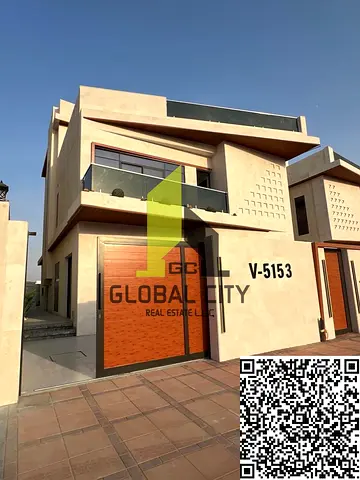 🏡 فيلا حديثة جديدة كلياً مكونة من 6 غرف نوم مع حديقة على السطح للبيع في هيليو 2، عجمان: