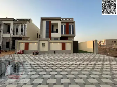 فيلاللبيع في منطقة الحليو عجمان 4 غرف وصاله و مجلس وغرفة خدامه  تصميم أنيق بموقع مميز