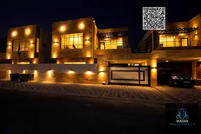 Luxury villa for sale in Al Yasmin area – Ajman, located in one of the most prestigious and sought-after residential areas, characterized by tranquility, sophistication, and proximity to main roads an