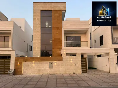 للبيع – فيلا فاخرة في الباهية – عجمان | 6 غرف نوم ماستر + طابقين + روف + مجلس وصالة + مطبخ مودرن