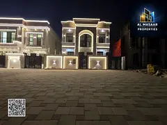 Own your dream villa in the heart of Ajman - first occupancy - ready-to-move-in villa with electrici