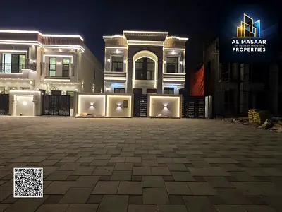 Own your dream villa in the heart of Ajman - first occupancy - ready-to-move-in villa with electricity, water, and air conditioning, near services, in