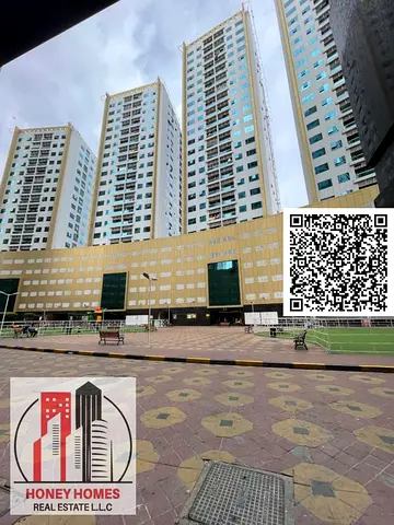 spacious studio for sale in ajman pearl towers , 225k only
