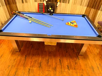 Billiards Pool Table with Cues and Accessories 4x8 ft