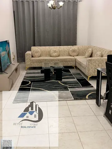 One bedroom and living room for monthly rent in Ajman, Al Rashidiya 3