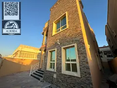 🏠 Corner villa for rent in Al Muwaihat 3, Ajman - 5 master bedrooms, majlis, living room, and mai