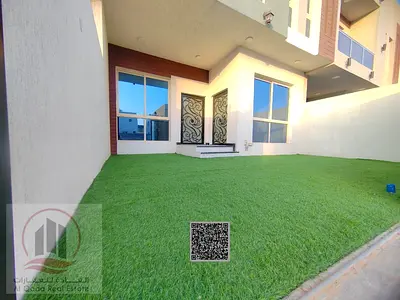 For sale: Villa in Ajman, Al Zahia area, 4 master bedrooms, a living room, a maid's room, freehold for all nationalities. Bank financing is possible w