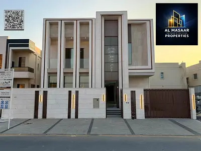فرصة مميزة بسعر مغري فيلا للبيع في العالية - ارقي مناطق عجمان - فيلا راقية، تشطيب سوبر ديلوكس، السعر شامل التكييف المركزي بالكامل وبدون رسوم سنوية
