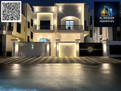 للبيع فيلا 6 غرف ماستر و رووف شامل المكيفات - تقسيمات داخلية واسعة جدا وتشطيبات فندقية
