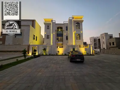 Villa for sale in Al Zahia, 6 master bedrooms, majlis, 3 living rooms, maid's room, with a swimming pool, spacious area