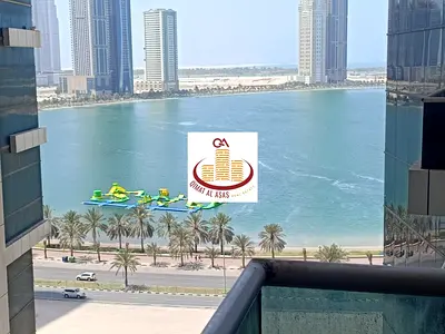 للبيع غرفة وصالة مع اجمل اطلالة برج تايجر 2 قريب الكورنيش