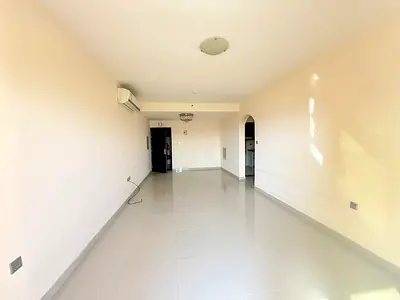 Amazing offer 1bhk with balcony and street view in al hoshi price 34k
