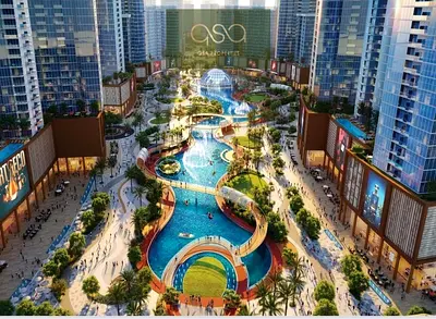 Luxurious two bedroom for sale in a new project (Tiger Downtown Ajman), freehold, swimming pool, gym, parking.