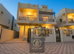 Luxury villa with 5 master bedrooms in Al Helio 2, opposite Al Hamidiya Park and on Sheikh Mohammed