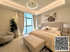 Own a modern two bedroom apartment in Creek Tower Garden City Ajman with prime location smart layou