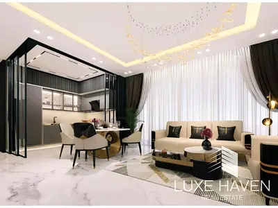 Burj Khalifa View | High floor | Balcony with Pool