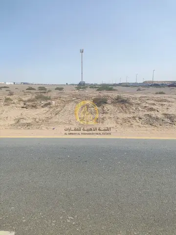 For sale: a plot of land in the Emirates Industrial City, Al-Sajaa Industrial area. Excellent location in the heart of the scrap zone. Area: 17,070