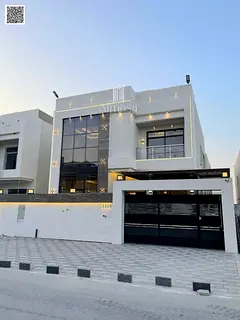 Modern luxury villa for sale - Helio 2, Ajman - Ground floor + First floor + Roof - Luxury finishes