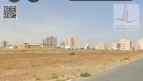 Two plots of land for sale in Ajman, Al Muwaihat 2, Sheikh Ammar Street, residential villas (G+1+ROOF), area 3100 sq ft each, price 950K each