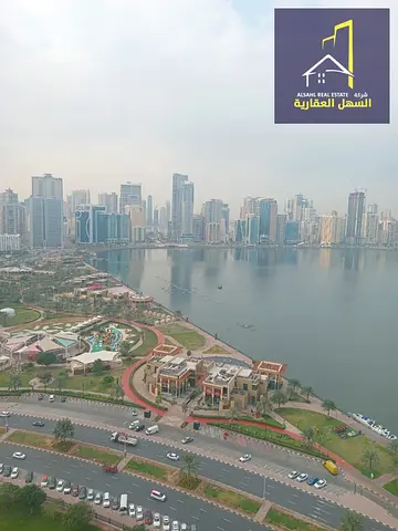 مكتب للإيجار أمام كورنيش بحيرة خالد | تكييف وباركنج مجاني