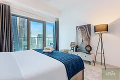 Elegant 1BR w/ Marina &amp; Sea View | Utilities included | Fully Furnished