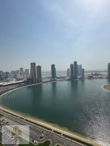 For lovers of the distinctive view and large areas for sale an apartment in the Emirate of Sharjah, Al Khan area, the first line of the Mamzar Sea, wi