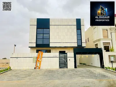 modern villa including registration fees , central AC , 3 floors, with a large roof