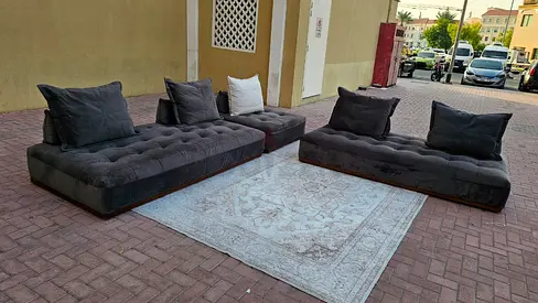 Marina Home Corner Sofa Dark grey