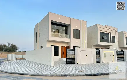 فيلا مودرن تصميم اروبي للبيع بمنطقة الحليو – عجمان موقع ممتاز مقابل المسجد طابقين شامل رسوم التسجيل والتمليك مساحة الأرض: 3014 قدم²