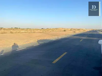 For sale in Sharjah, Al Hoshi area Residential land with an area of ​​8825 feet Permit for a residential villa, ground floor and first floor Twall