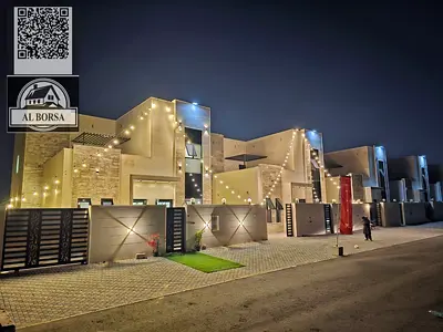 🏡 فيلا للإيجار أول ساكن – الزاهية | 4 غرف ماستر + صالة + مجلس + غرفة خادمة + خزائن بالحائط | 95 ألف درهم