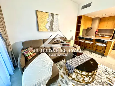 For monthly rent: one bedroom and a hall in Al mamsha with free internet parking gym swwiming pool and kids area play
