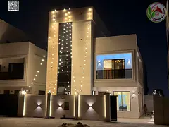 A distinctive two-story villa with a roof for sale – Al Helio 2 area, Ajman. Includes air conditio
